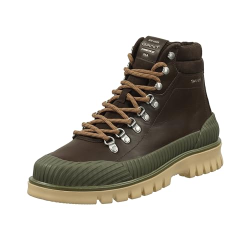 GANT FOOTWEAR Herren NEBRADA Stiefelette, Dark Brown, 43 EU von GANT