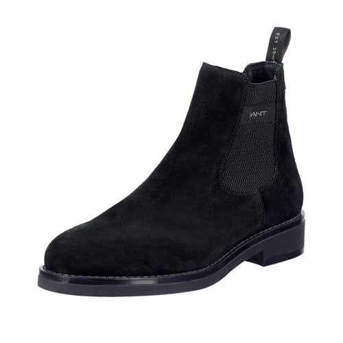 GANT FOOTWEAR Herren PREPDALE Chelsea-Stiefel, Black, 46 EU von GANT
