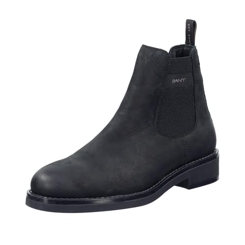 GANT FOOTWEAR Herren PREPDALE Chelsea-Stiefel, Black, 46 EU von GANT