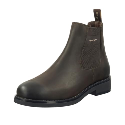 GANT FOOTWEAR Herren PREPDALE Chelsea-Stiefel, Dark Brown, 43 EU von GANT