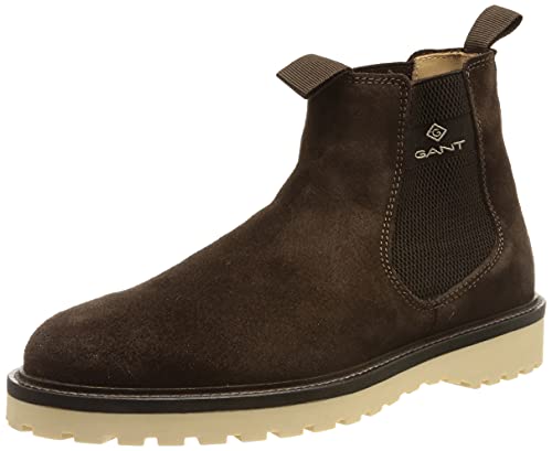 GANT FOOTWEAR Herren Roden Boot Chelsea-Stiefel, Dark Brown, 44 EU von GANT
