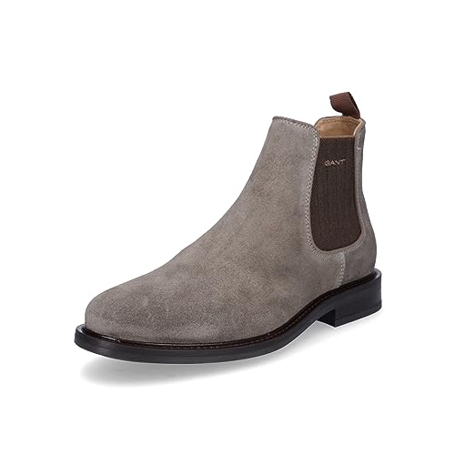 GANT FOOTWEAR Herren ST FAIRKON Chelsea-Stiefel, Dark Taupe, 43 EU von GANT