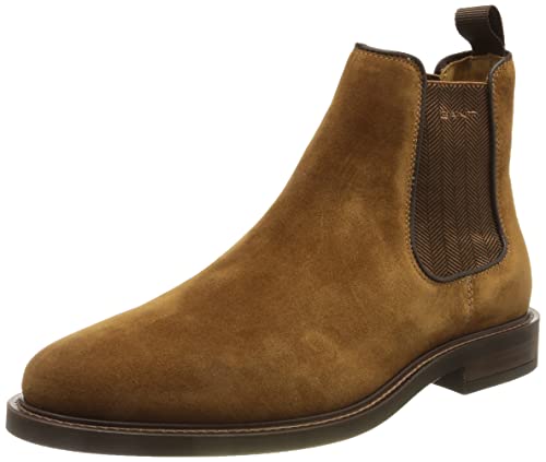 GANT FOOTWEAR Herren St Akron Boot Chelsea-Stiefel, Cognac, 48 EU von GANT