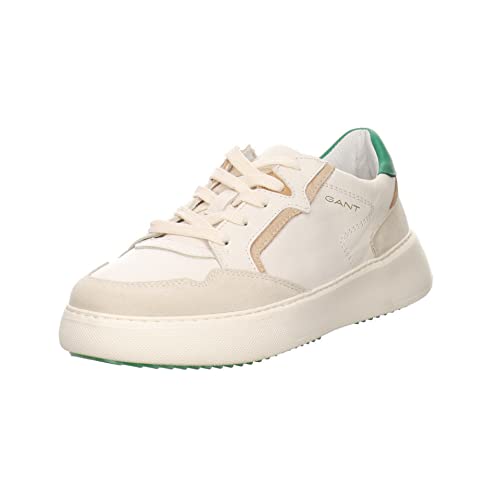 GANT Footwear Damen CUSTLY Sneaker, Cream/Green, 39 EU von GANT