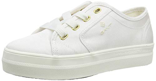 GANT FOOTWEAR Damen Leisha Sneaker, Weiß (White G29), 42 EU von GANT