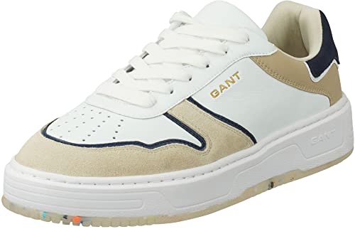 GANT FOOTWEAR Herren KANMEN Sneaker, White/beige, 46 EU von GANT