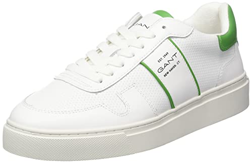 GANT FOOTWEAR Herren MC Julien Sneaker, White/Green, 43 EU von GANT