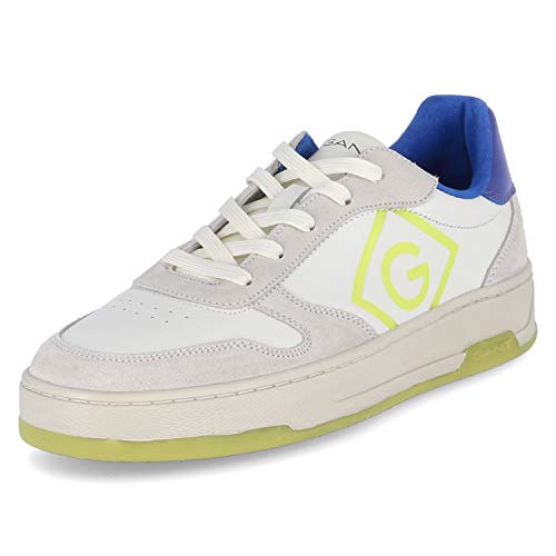 GANT FOOTWEAR Herren Saint-Bro Sneaker, Off wht/Blue, 44 EU von GANT