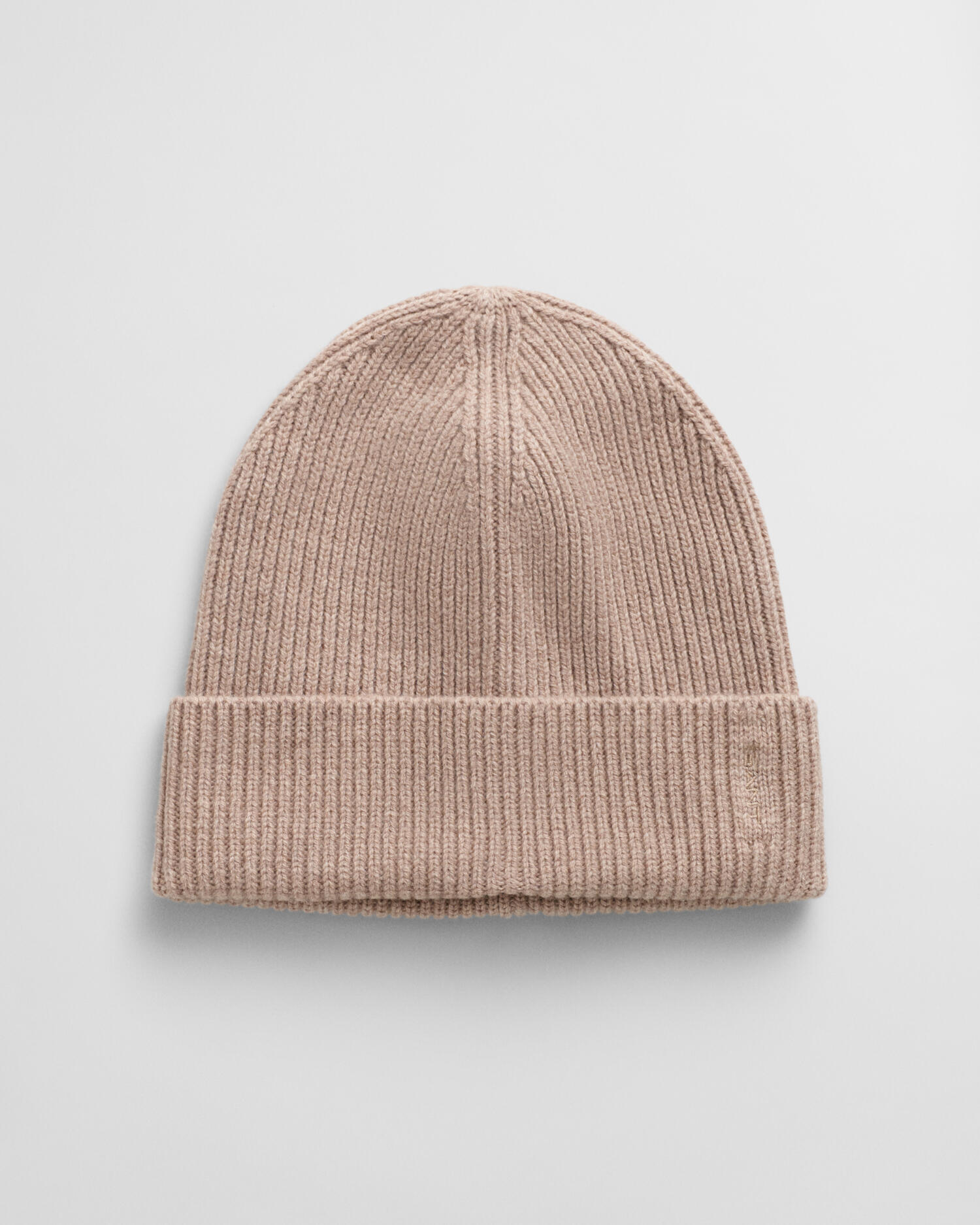GANT - Gerippte Beanie aus Wolle dry sand - Gr. - OS von GANT