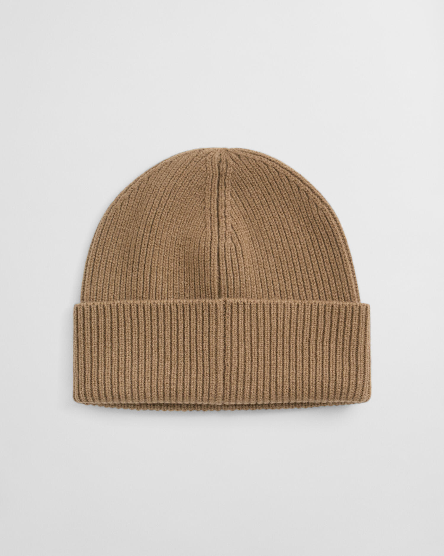 GANT - Gerippte Beanie aus Wolle warm khaki - Gr. - OS von GANT