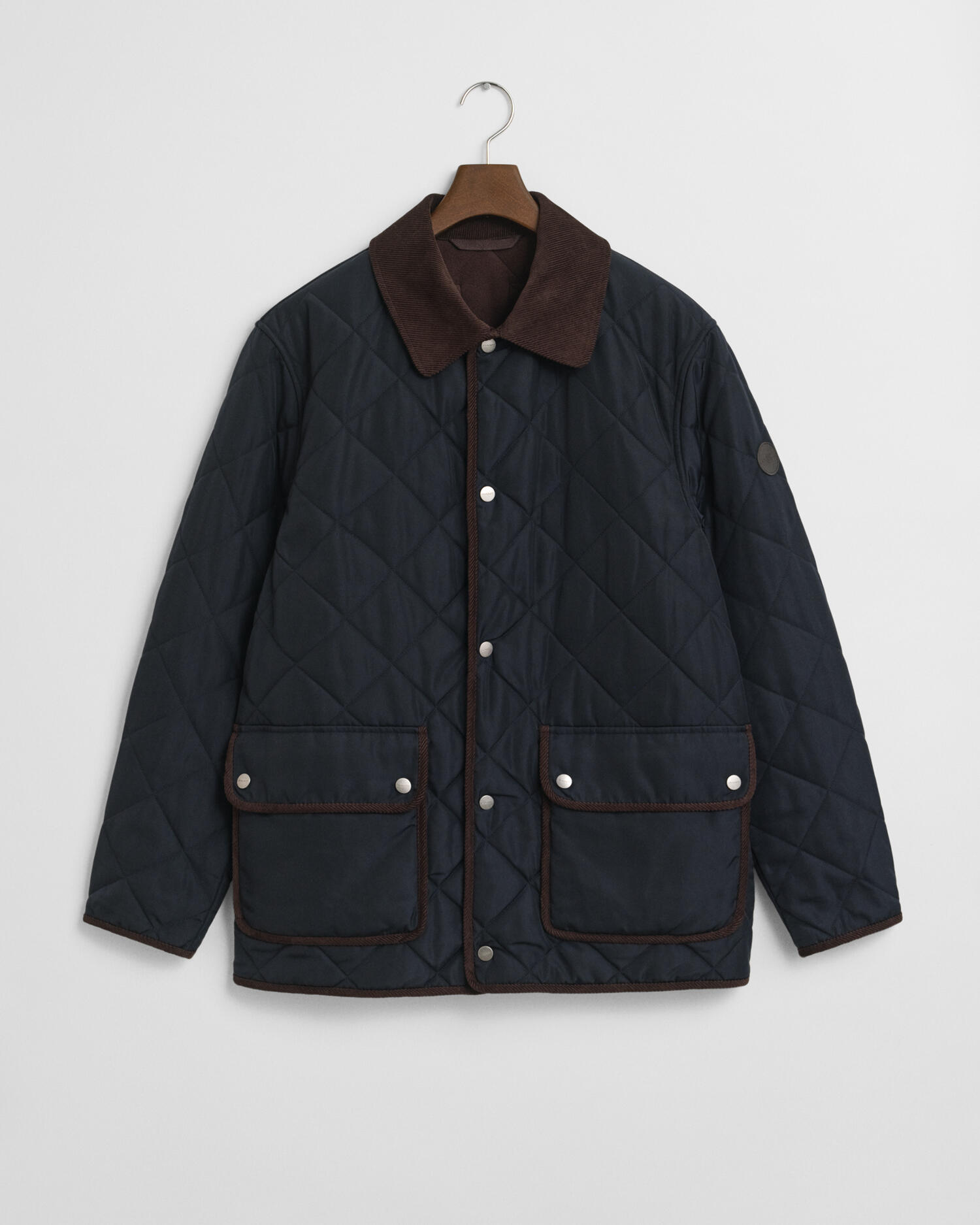 GANT - Gesteppte Fleecejacke evening blue - Gr. - L von GANT