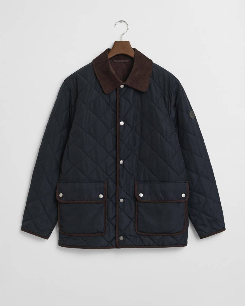 GANT - Gesteppte Fleecejacke evening blue - Gr. - M von GANT