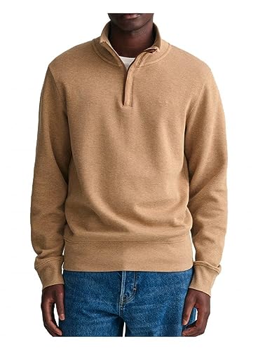GANT Half-Zip Sacker Sweater Regular Fit Beige XL von GANT