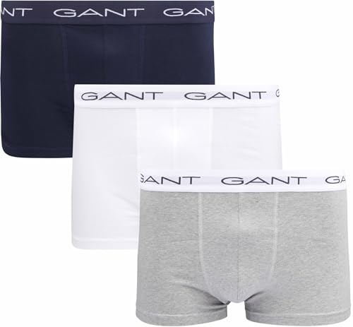 GANT Herren 3-Pack Trunk 3ER Pack, Grau Meliert, 3XL von GANT