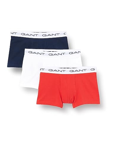 GANT Herren 3-Pack Trunk 3ER Pack, Mehrfarbig, L von GANT