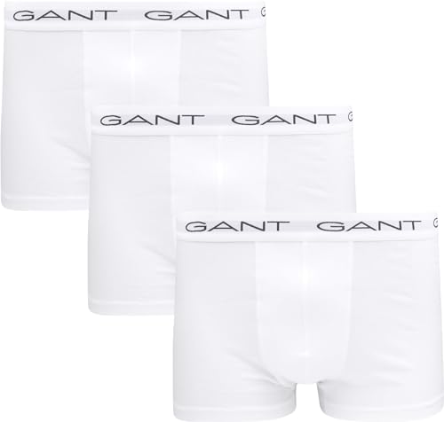 GANT Herren 3-Pack Trunk 3ER Pack, Weiß, M von GANT