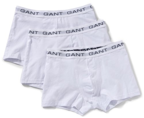 GANT Herren 3-Pack Trunk CTN STR Boxershort, Weiß (White 110), XX-Large (Herstellergröße: XXL) (3er Pack) von GANT