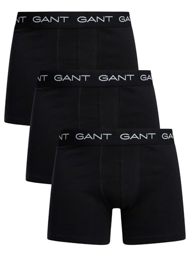 GANT Herren 3Er Boxershorts, Black, L von GANT