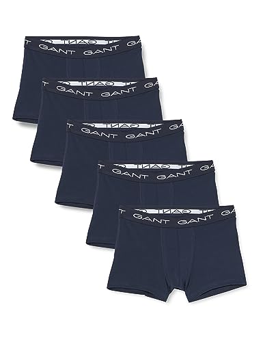 GANT Herren 5-Pack Trunk 5ER Pack, Marine, XL von GANT