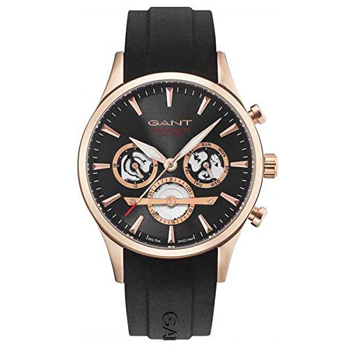 GANT Herren Analog Quarz Uhr mit Gummi Armband 7640165599716 von GANT