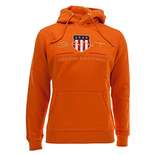 GANT Herren Archive Shield Hoodie Kapuzenpullover, Savannah ORANGE, L von GANT