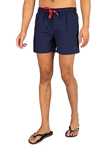 GANT Herren CF Swim Shorts Badehose, Marine, S von GANT