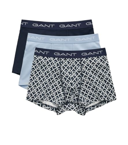 GANT Herren Boxershorts 3er Pack - 902333013 - Abendblau, Nachtblau, M von GANT