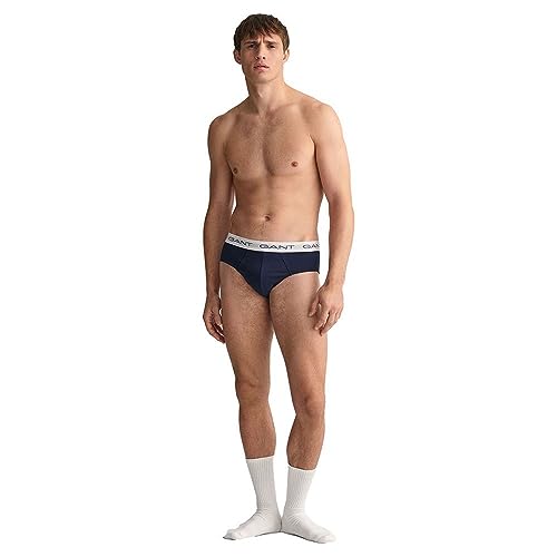 Gant Herren Brief 3-Pack Slip, Multicolor, XXL von GANT