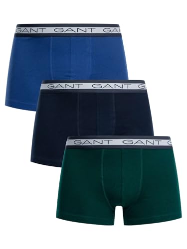 GANT Herren CORE Trunk 3-Pack Boxershorts, DEEP Forest, XL von GANT