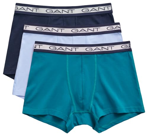 GANT Herren CORE Trunk 3-Pack Boxershorts, Ocean TURQUOSIE, L von GANT