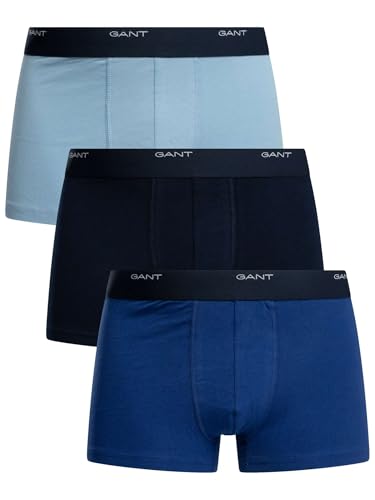 GANT Herren CORE Trunk 3-Pack Unterwäsche, College Blue, 3XL (3er Pack) von GANT