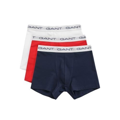 GANT Herren CORE Trunk 3-Pack Unterwäsche, Multicolor, Standard (3er Pack) von GANT