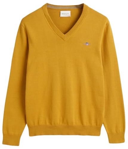 GANT Herren Classic Cotton V-Neck Pullover, Banana Yellow, XXXL GANT Herren Classic Cotton V-Neck Pullover, Banana Yellow, XXXL von GANT