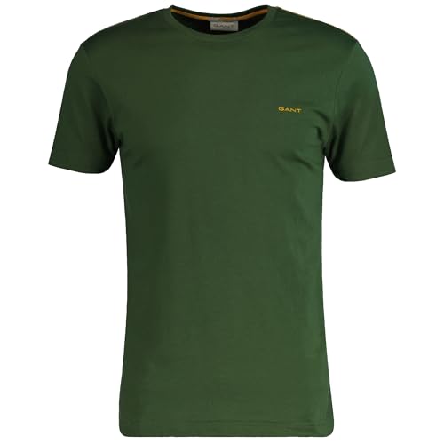 GANT Herren Contrast Logo SS T-Shirt, Pine Green, 56 von GANT