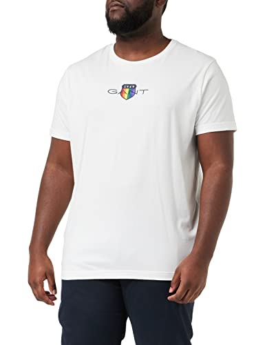 GANT Herren D.1 Pride SS T-Shirt, Eggshell, XL GANT Herren D.1 Pride SS T-Shirt, Eggshell, XL von GANT