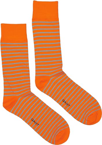 GANT Herren D1. STRIPED SOCK 1 PACK, orange, ONESIZE von GANT