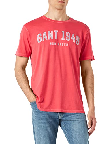 GANT Herren D2 1949 SS T-Shirt, Watermelon PINK, XXL von GANT