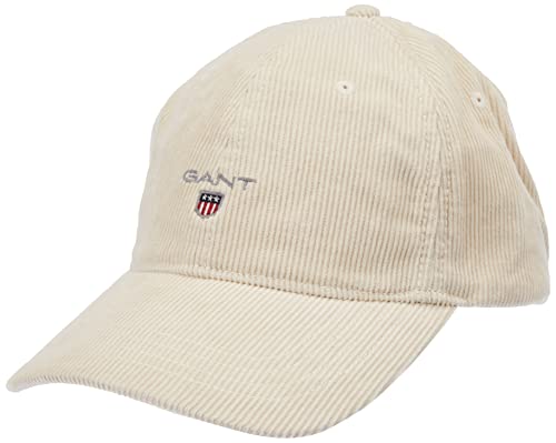 GANT Herren D2. Cord Cap Baseballkappe, CREAM, Einheitsgröße EU von GANT