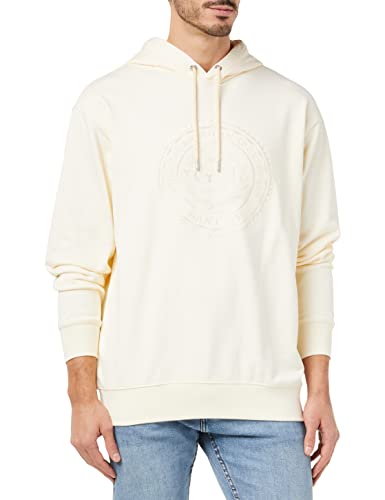 GANT Herren D2. Monogram Sweat Hoodie Kapuzenpullover, Cream, 3XL von GANT