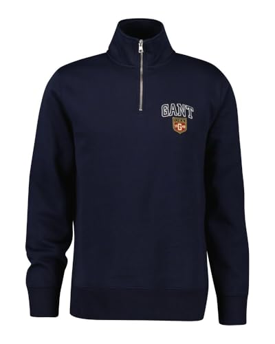 GANT Herren Graphic Half Zip Sweatshirt, Evening Blue, 5X-Large GANT Herren Graphic Half Zip Sweatshirt, Evening Blue, 5X-Large von GANT