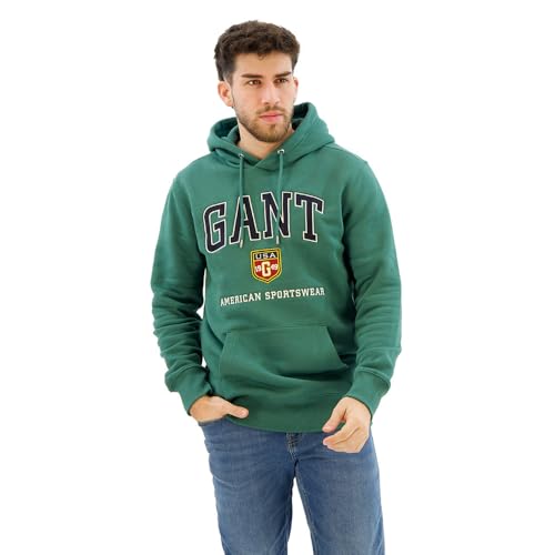 GANT Herren Graphic Hoodie Kapuzenpullover, Woody Green, XXL GANT Herren Graphic Hoodie Kapuzenpullover, Woody Green, XXL von GANT