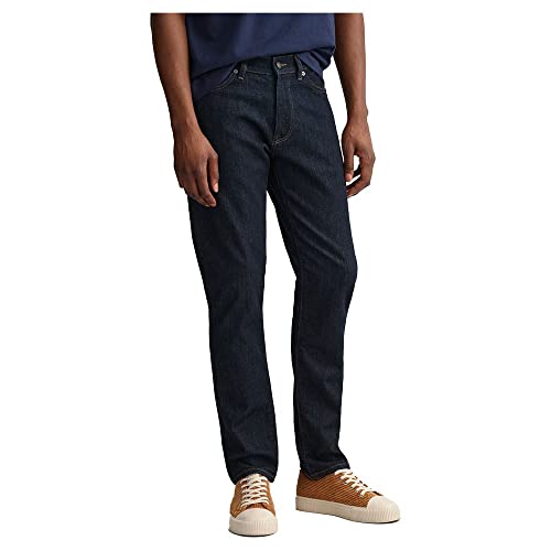 GANT Herren Hayes Jeans, Dark Blue, 32_34 von GANT