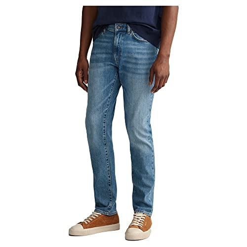 GANT Herren Hayes Jeans, MID Blue Worn IN, 30W / 36L GANT Herren Hayes Jeans, MID Blue Worn IN, 30W / 36L von GANT