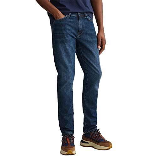 GANT Herren Hayes Jeans Freizeithose, Dark Blue Worn IN, 29W / 32L GANT Herren Hayes Jeans Freizeithose, Dark Blue Worn IN, 29W / 32L von GANT