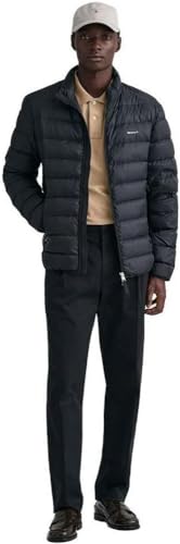 GANT Herren Light DOWN Jacket Jacke, Black, L von GANT