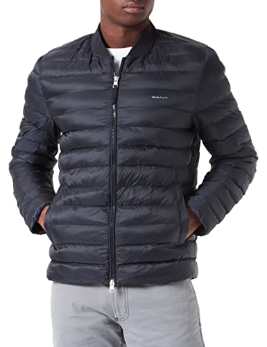 GANT Herren Light Padded Bomber Jacket Jacke, Black, 4XL von GANT