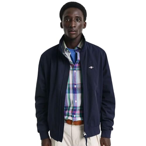 GANT Herren Lightweight Hampshire Jacket Jacke, Evening Blue, XL von GANT
