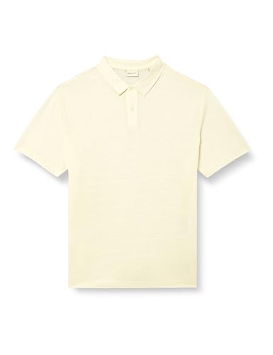 GANT Herren Linen SS Polo Polohemd, Cream, XL von GANT