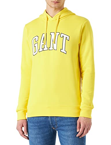 GANT Herren MD Sweat Hoodie Kapuzenpullover, Sun Yellow, M von GANT