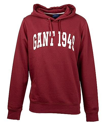 GANT Herren MD. Fall Hoodie Sweat Kapuzenpullover, PLUMPED RED, M von GANT